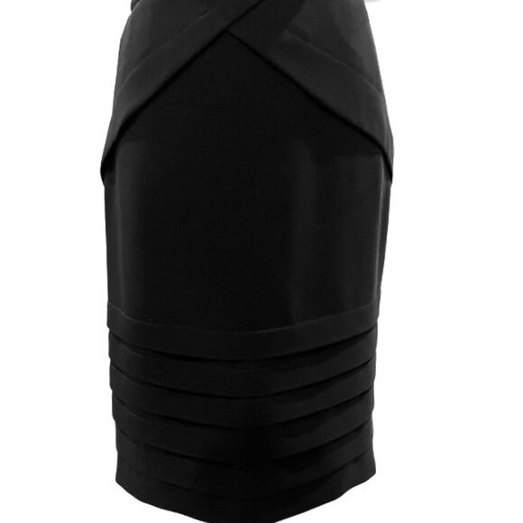 The Fold's Pleated Pencil Skirt in Black Size US 8 - UK 12 - Picture 4 of 16
